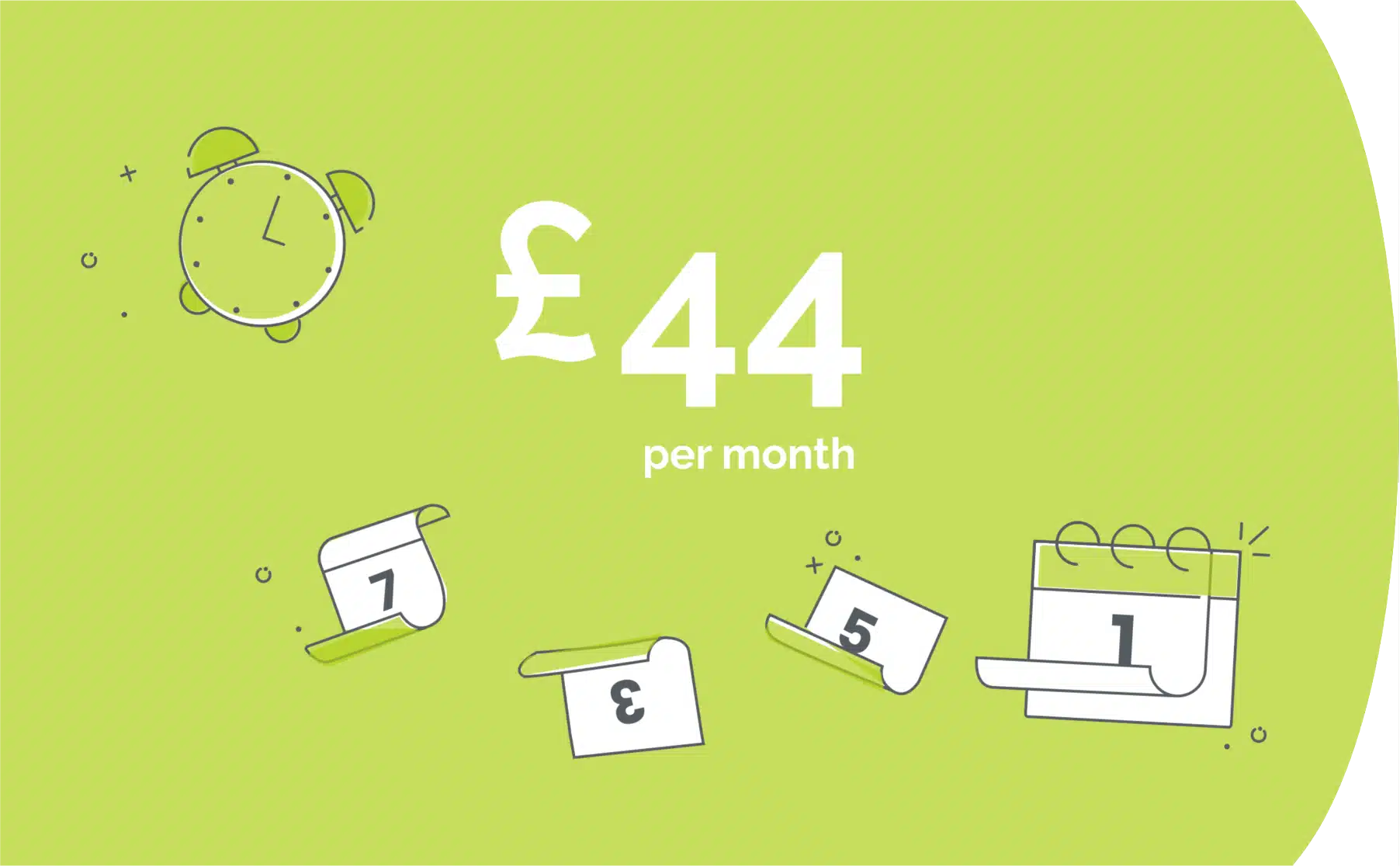 UK CRM Simple Pricing - shows the cost per user per month for the CRM subscription
