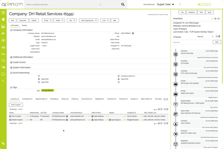 UK CRM provider